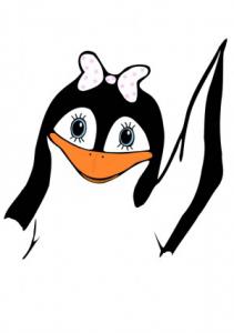 Share Penguin Girl Clipart With You Friends