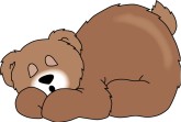 Sleeping Bear Clipart Sleepy Time Bear Clipart Yellow Bear Clipart