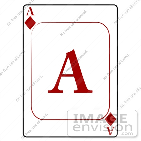 Ace Of Diamonds Playing Card Clipart    13239 By Djart   Royalty Free    