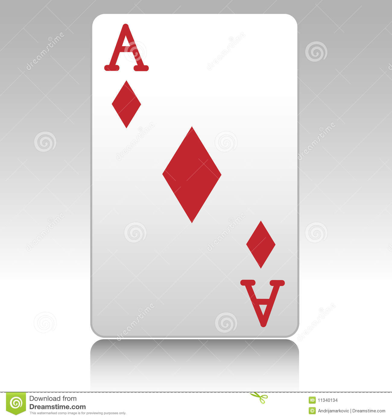 Ace Of Diamonds Stock Images   Image  11340134