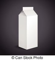 Blank Drink Packaging With Soft Shadow Isolated On Black