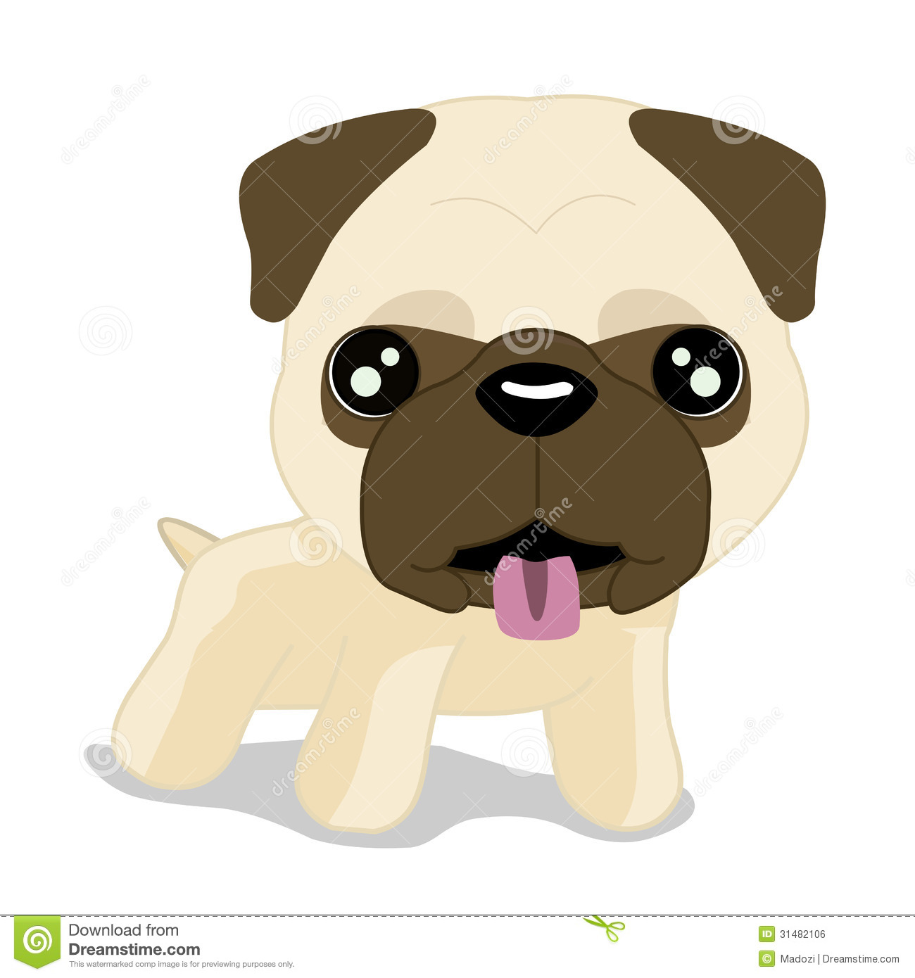 Cute Pug Puppy Dog Royalty Free Stock Image   Image  31482106