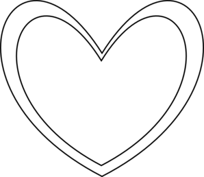 Double Heart Clipart Black And White   Clipart Panda   Free Clipart