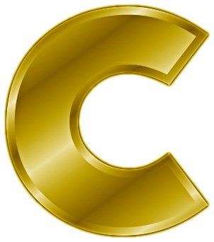 Free Gold Letter C  Clipart   Free Clipart Graphics Images And Photos