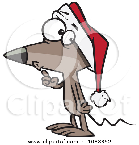 Hush Clipart 1088852 Clipart Quiet Christmas Mouse Gesturing To Hush