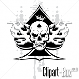 Related Ace Of Spades Skull Cliparts  