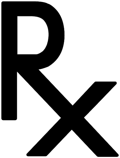 Rx Pharmacy Prescription Symbol Black Clipart Image   Ipharmd Net