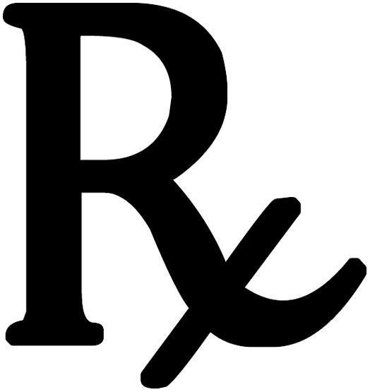 Rx Symbol Black Legged Plain Clipart Image   Ipharmd Net