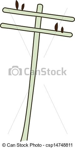Vector Clip Art Of A Telephone Pole Csp14748811   Search Clipart