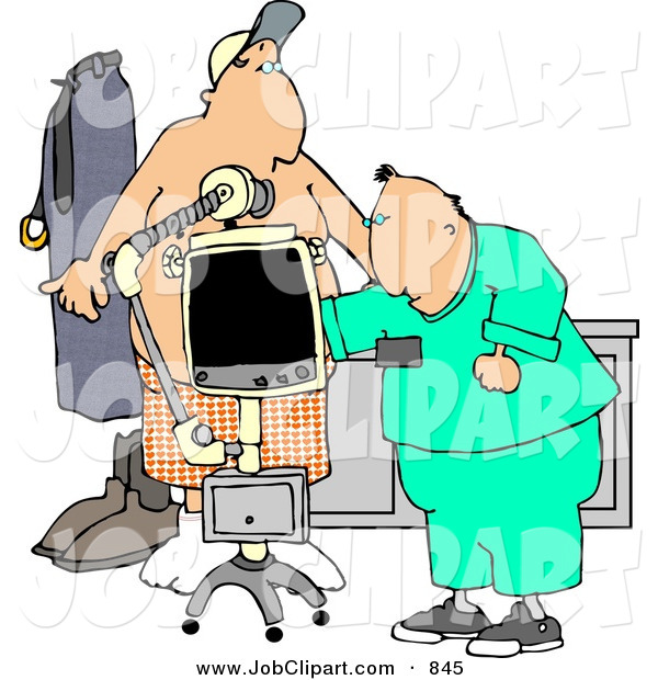 Woman Receiving A Chest X Ray Clipart Image   Tattoo Design Bild