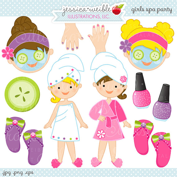 Clipart Commercial Use Ok Spa Party Graphics Spa Party Clipart
