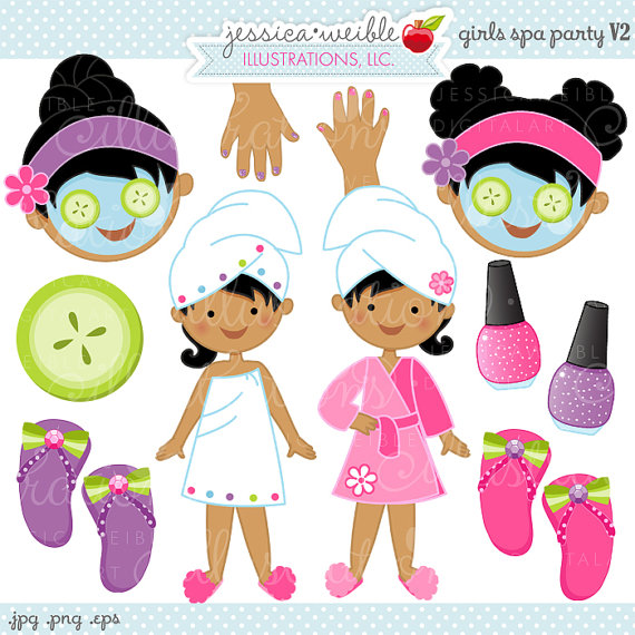 Clipart Commercial Use Ok Spa Party Graphics Spa Party Clipart