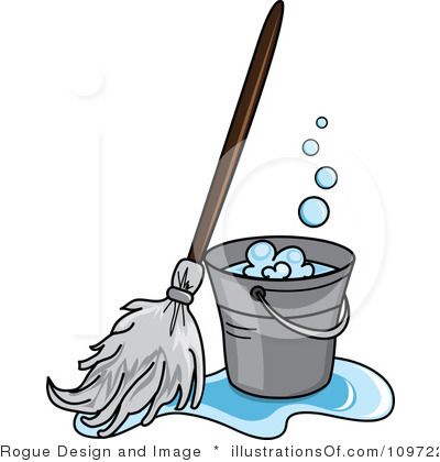 Clipart Illustration Mopping Clipart Mop Clip Hand Lettering