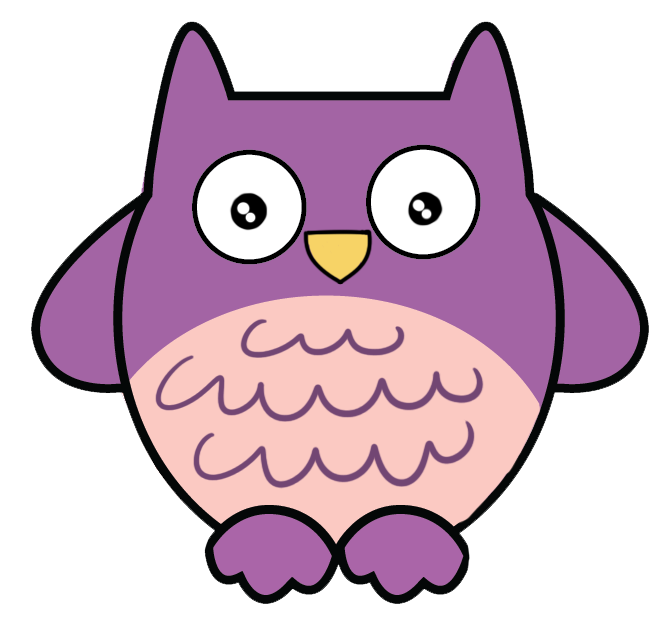 Free Purple Owl Clip Art