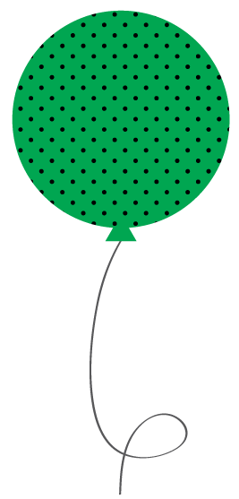 Green Polka Dot Balloon Clipart