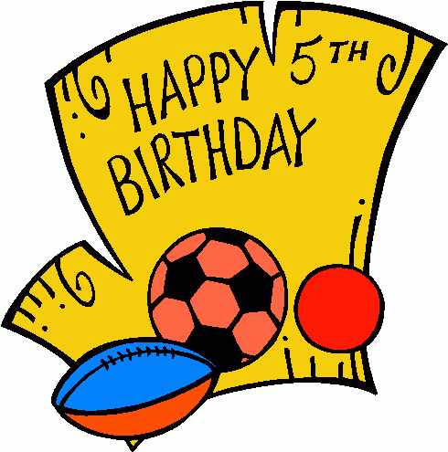 Happy 5th Birthday 2 Clipart   Happy 5th Birthday 2 Clip Art