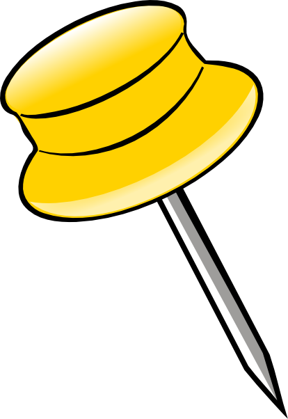 Pin   Yellow Clip Art At Clker Com   Vector Clip Art Online Royalty
