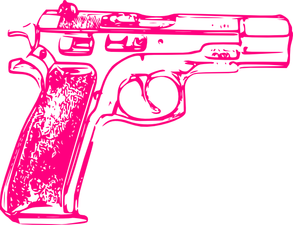 Pink Gun Clip Art At Clker Com   Vector Clip Art Online Royalty Free    