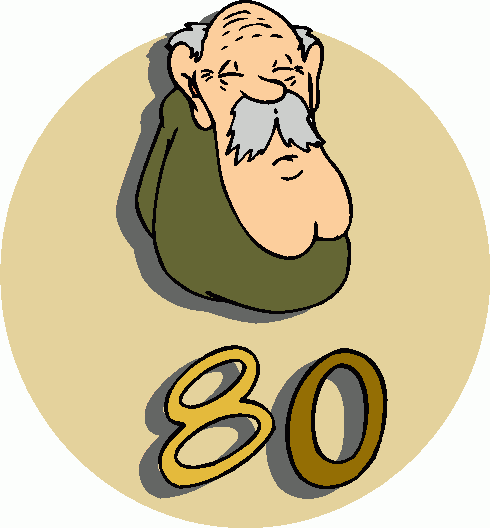 80th Birthday Clipart   80th Birthday Clip Art