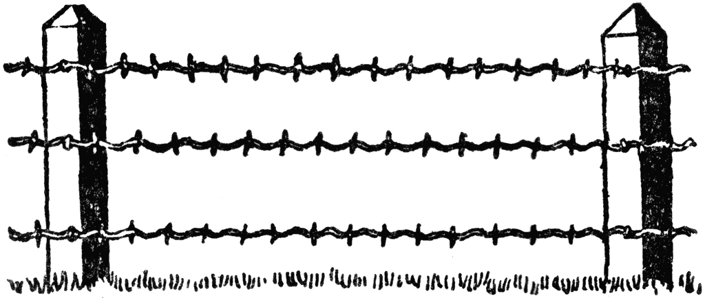 Barbed Wire Fence   Clipart Etc