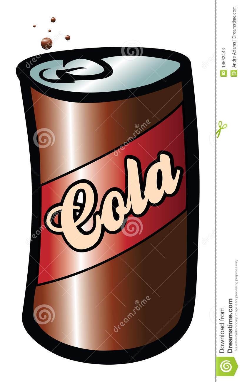 Cartoon Vector Illustration Of A Cola Soda
