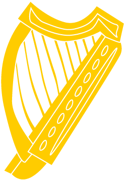 Celtic Irish Harp Clip Art