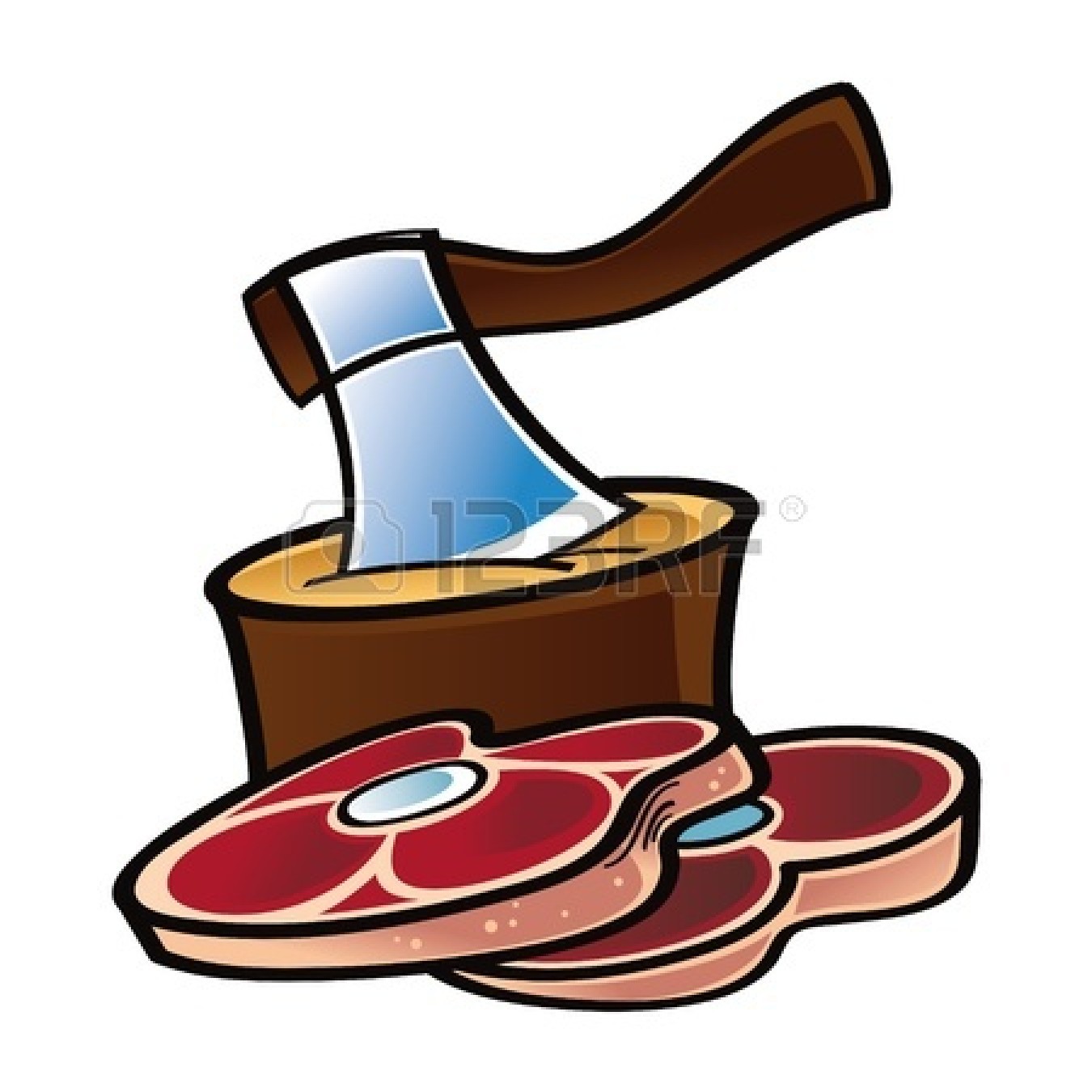 Chop Clipart 11783134 Raw Meat Axe Blade Cut Slice Food Jpg