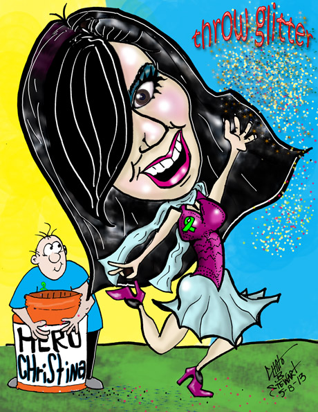Christina Huff Mental Health Hero For Mental Health Month 2013 Cartoon