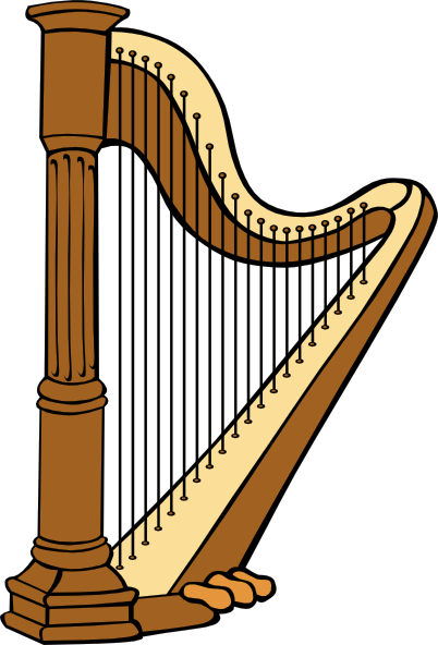 Classical Harp Clip Art At Clker Com   Vector Clip Art Online Royalty
