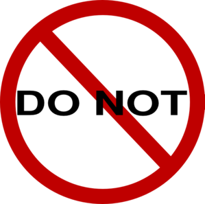 Do Not Signs Clip Art