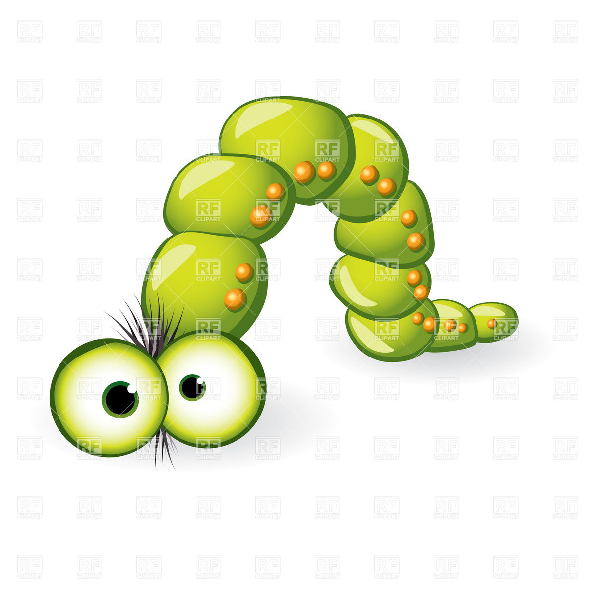 Funny Larva Character Download Royalty Free Vector Clipart  Eps