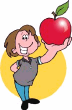 Huff Clipart Animated Student Apple Gif