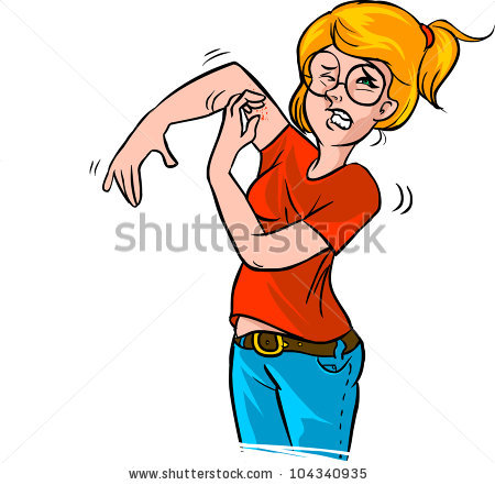 Itching Stock Vector 104340935   Shutterstock