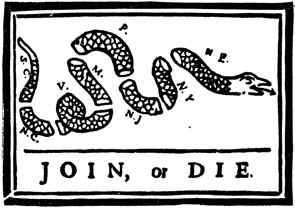 Join Or Die   Clipart Etc