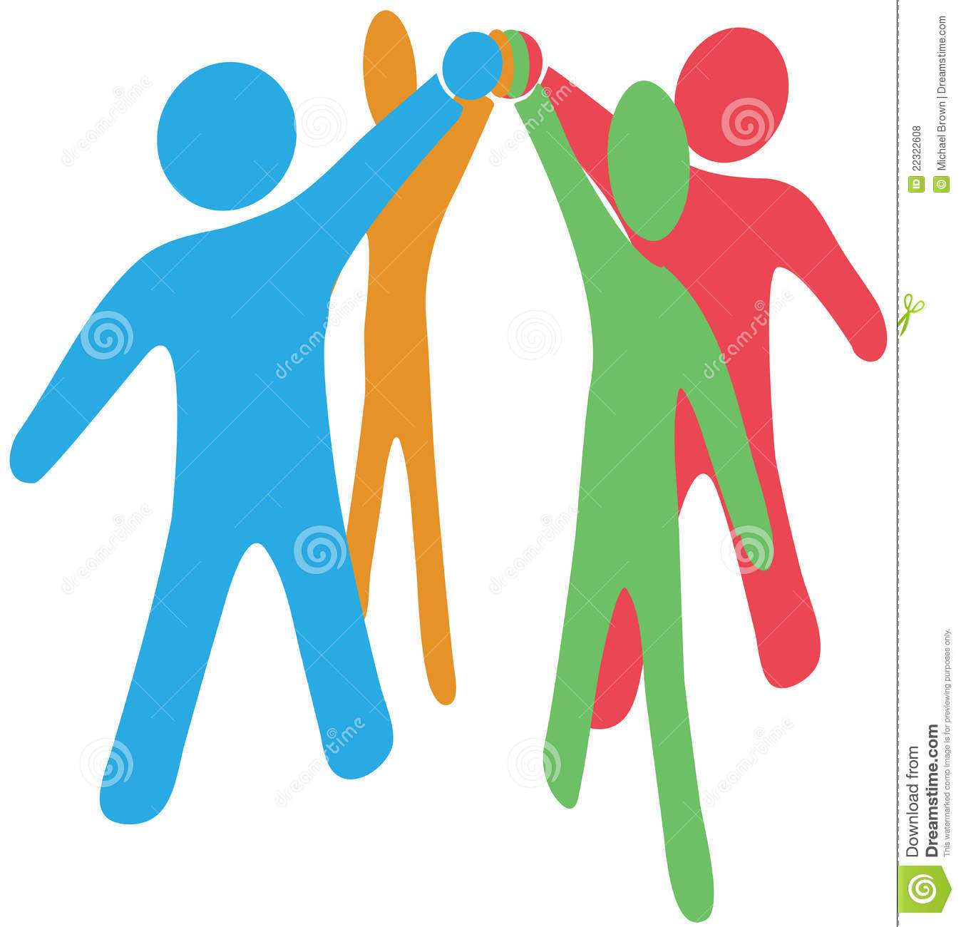 People Collaborate Team Up Join Hands Together Royalty Free Stock