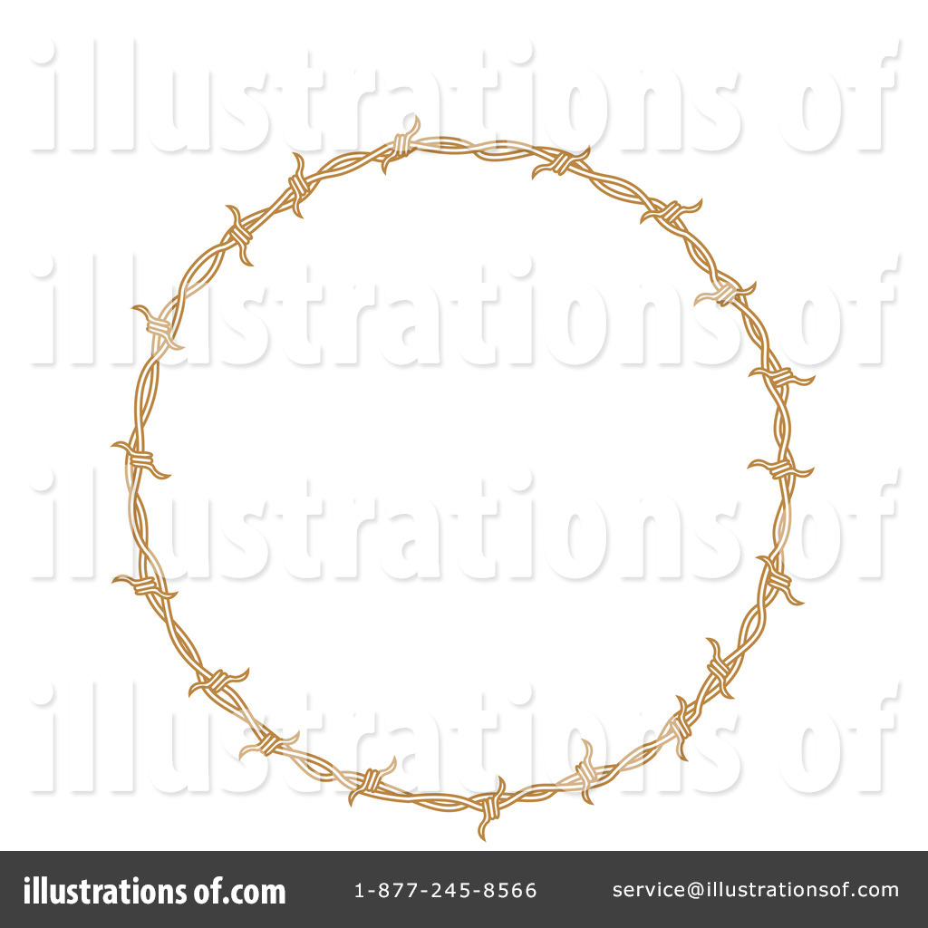 Royalty Free  Rf  Barbed Wire Clipart Illustration By Andy Nortnik