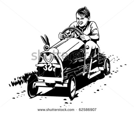 Soapbox Racer   Retro Clipart Illustration   62586907   Shutterstock