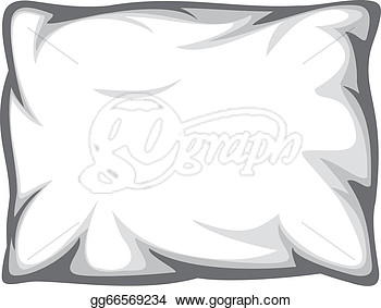 Stock Illustration   White Pillow  Clip Art Gg66569234
