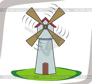 Windmill   Vector Clipart
