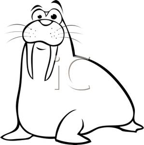 Baby Walrus Coloring Pages A Walrus Coloring Page