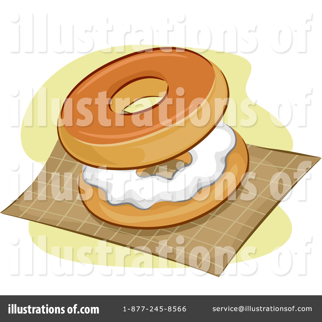 Bagel Clipart  1193646   Illustration By Bnp Design Studio