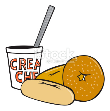 Bagel Clipart Stock Illustration 25827225 Bagel Bread And Cream Cheese