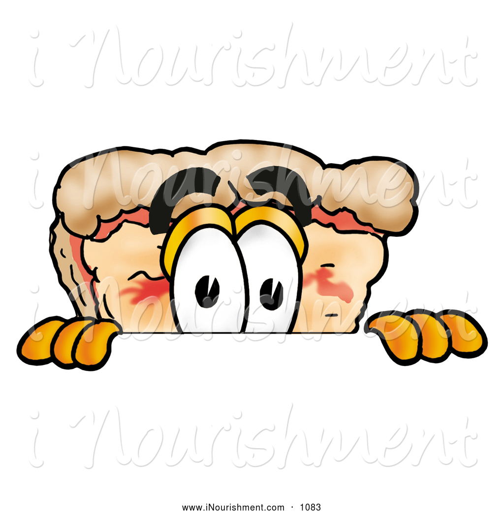 Clipart Of A Happy Go Lucky Slice Of Pizza Mascot Cartoon Character