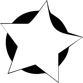Free 5 Point Star W Black Background Clipart   Free Clipart Graphics
