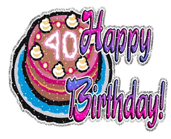 Happy 40th Birthday Clipart   Free Reference Images