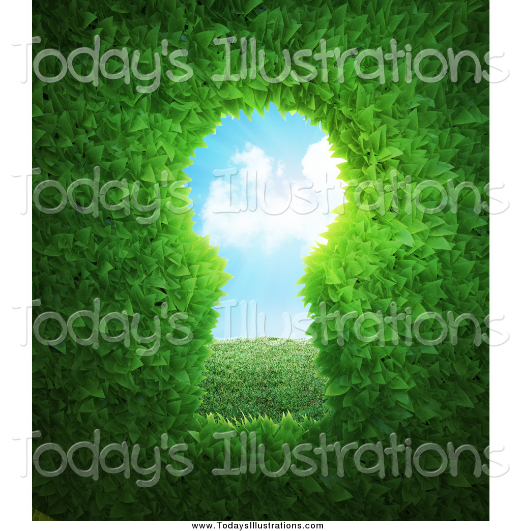 Hedge Clipart Clipart Of A 3d Hedge With A