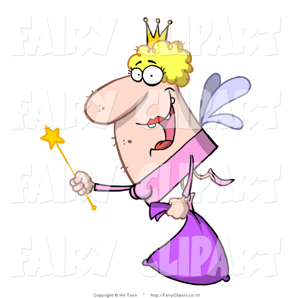 Larger Preview  Clip Art Of A Manly Tooth Fairy By Hit Toon