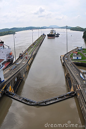 Panama Channel Lock Royalty Free Stock Photography   Image  13279887