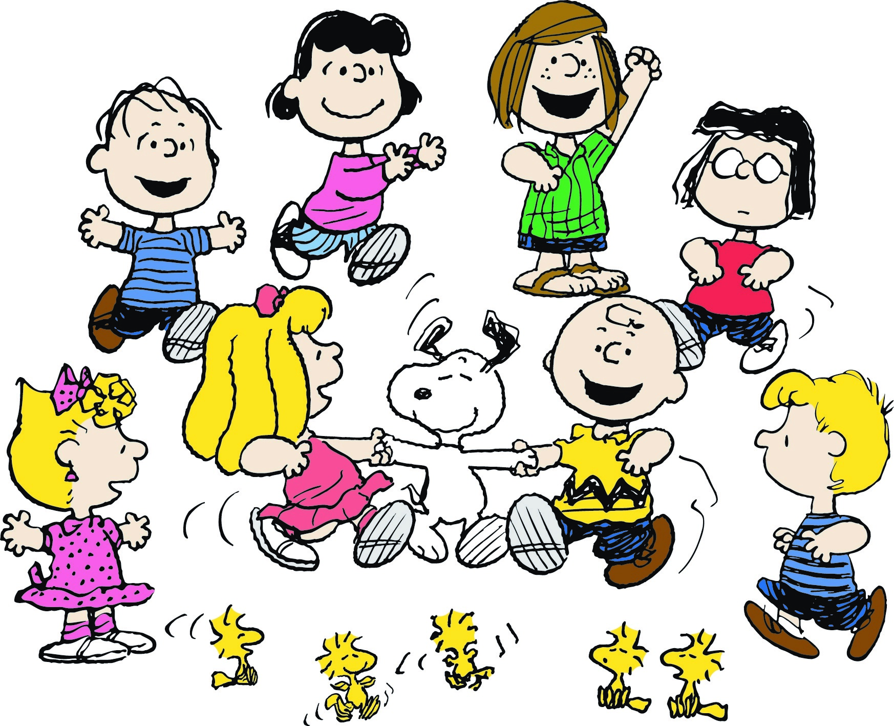 Peanuts Gang Motivational Wall Poster Attitude Is Contagious