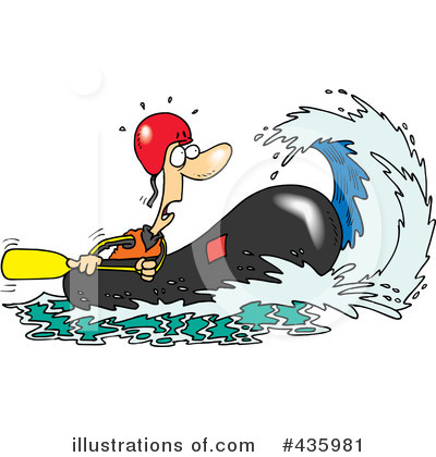 Royalty Free  Rf  Rafting Clipart Illustration By Ron Leishman   Stock